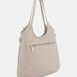 Borsa a Spalla in Pvc Beige