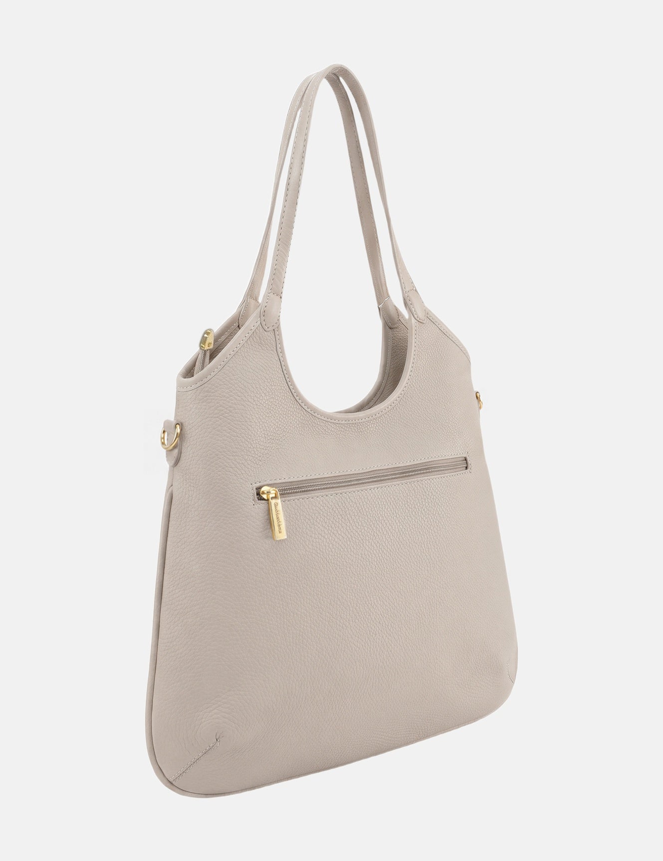 Borsa a Spalla in Pvc Beige