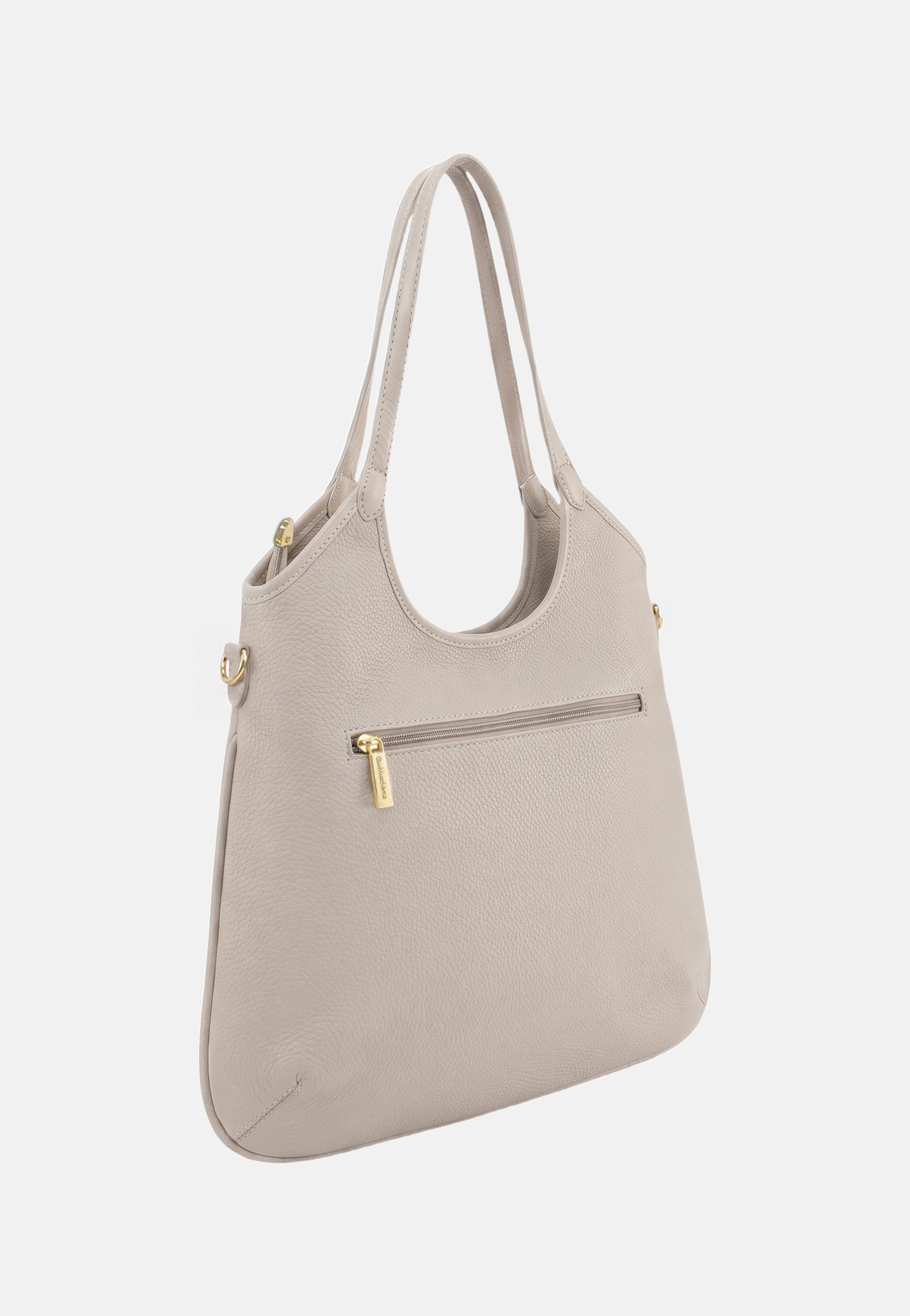 Borsa a Spalla in Pvc Beige