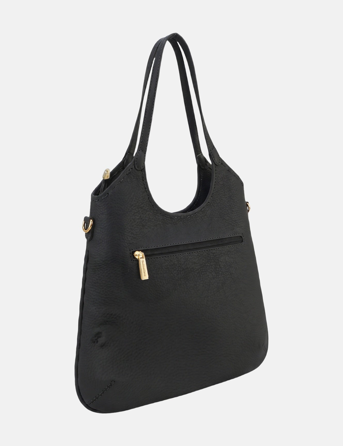 Borsa a Spalla in Pvc Nero