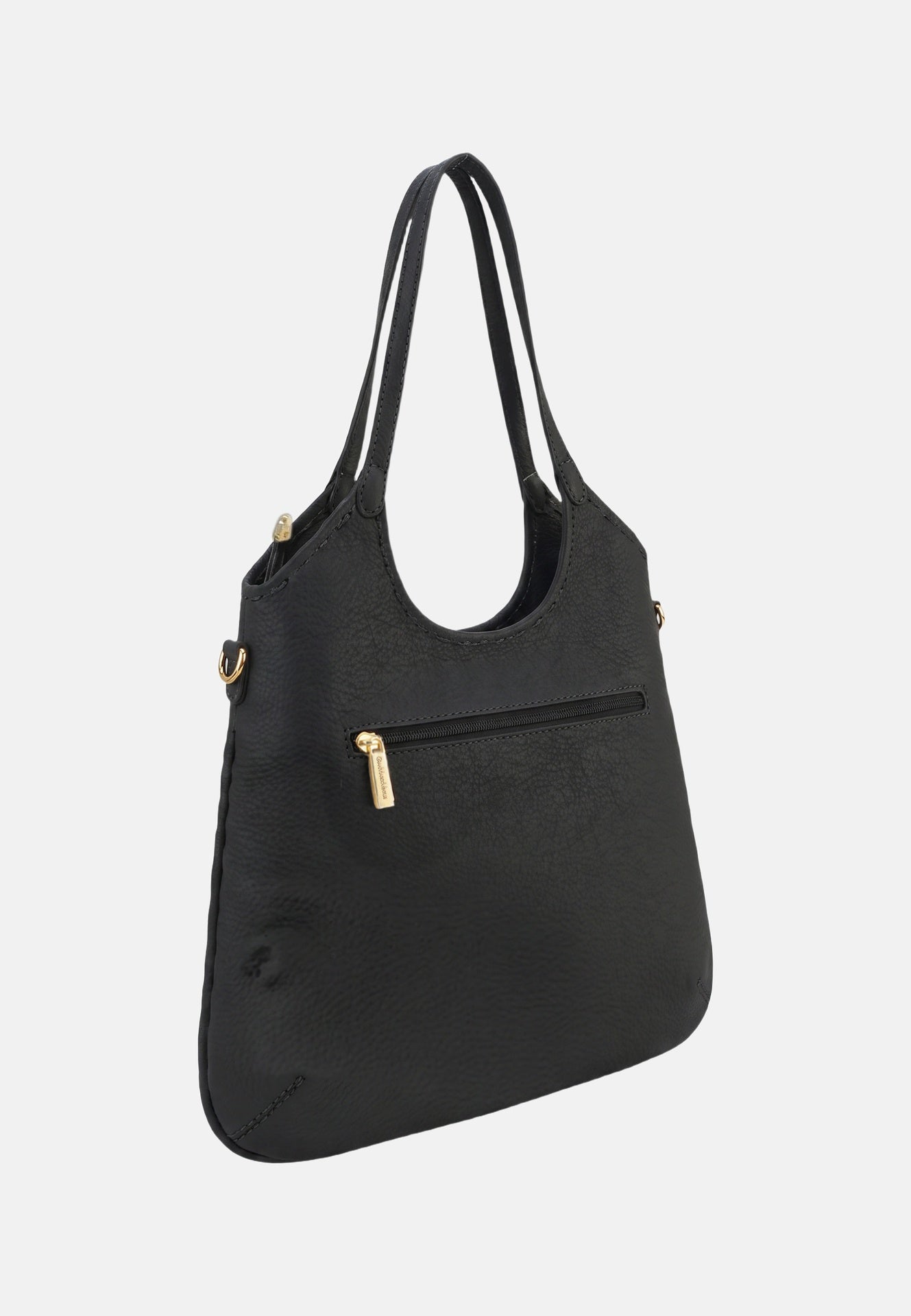 Borsa a Spalla in Pvc Nero