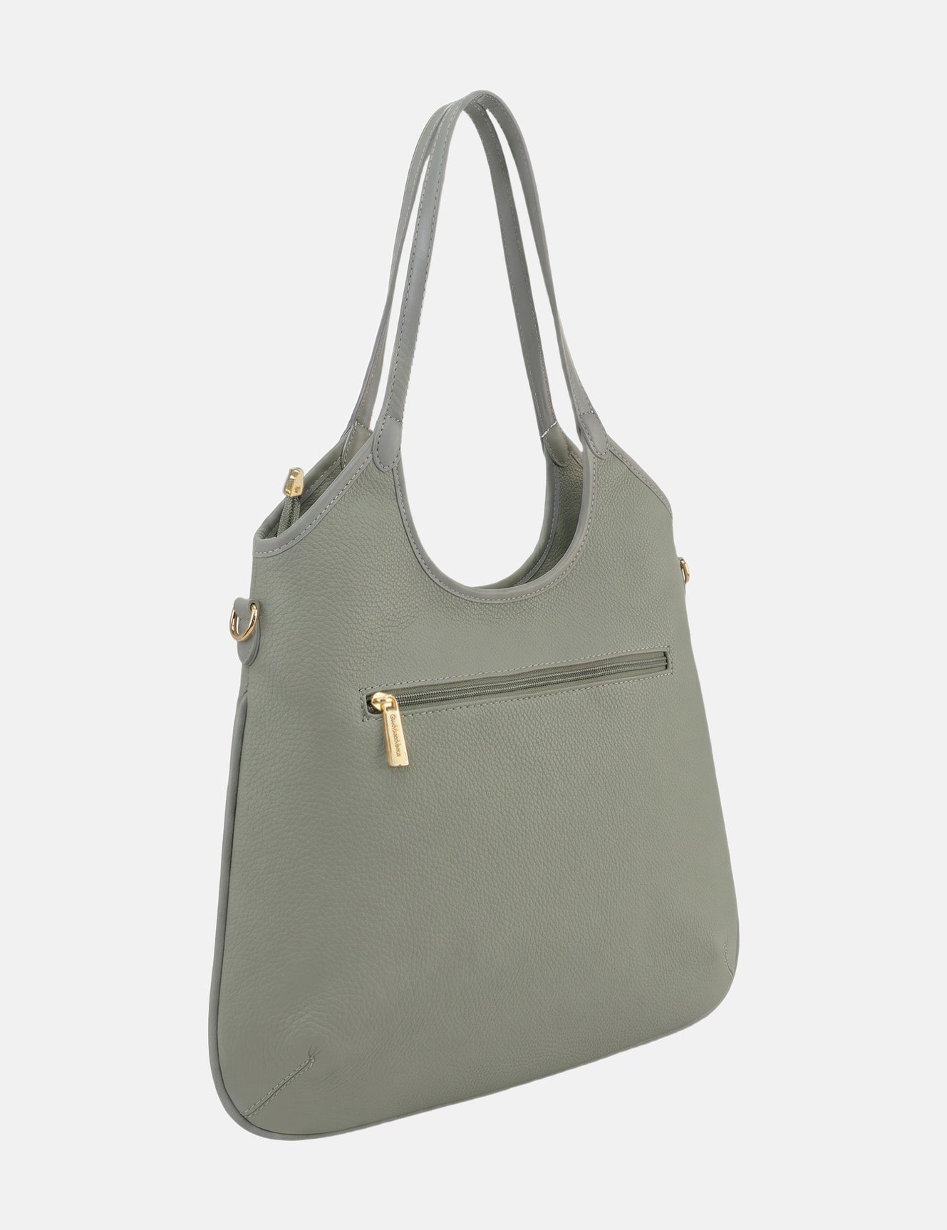 Borsa a Spalla in Pvc Verde