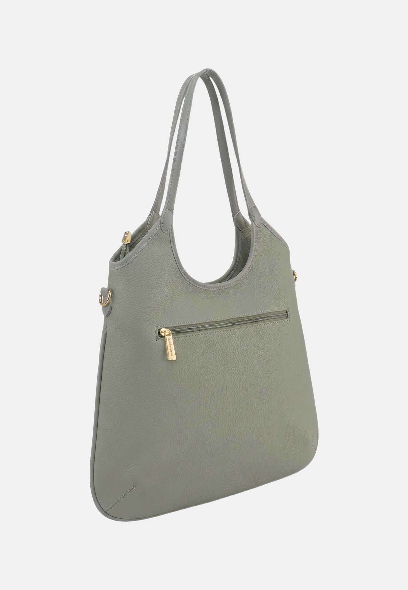 Borsa a Spalla in Pvc Verde