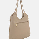 Borsa a Spalla in Pvc Verde Militare
