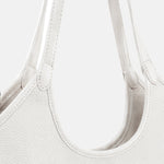 Borsa a Spalla in Pvc Bianco