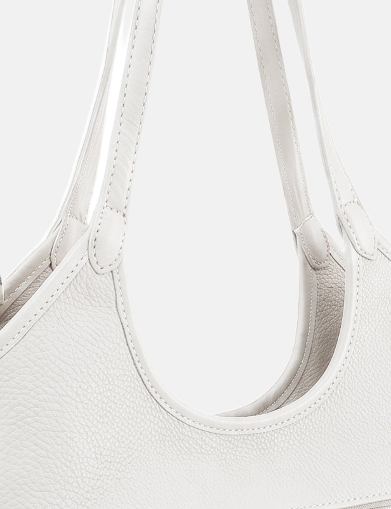 Borsa a Spalla in Pvc Bianco