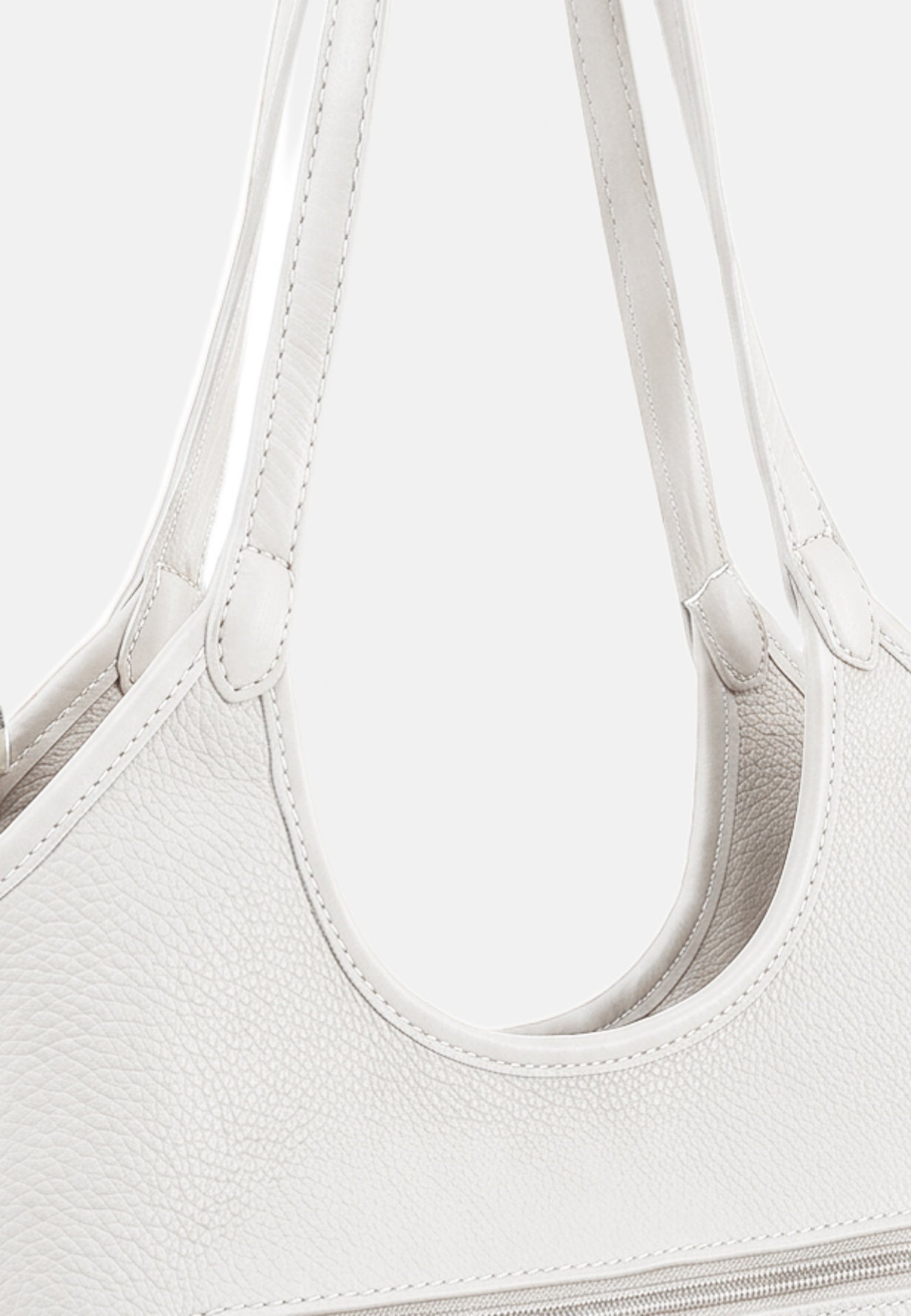 Borsa a Spalla in Pvc Bianco