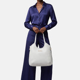 Borsa a Spalla in Pvc Bianco