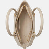 Borsa a Spalla in Pvc Beige
