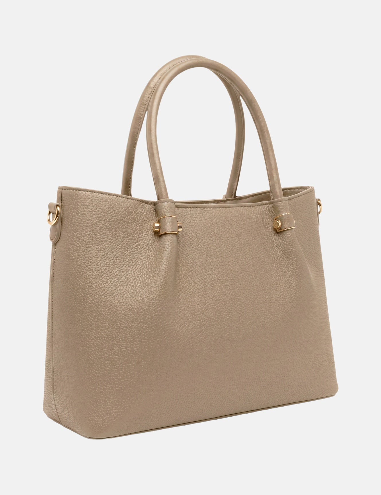 Borsa a Spalla in Pvc Verde Militare