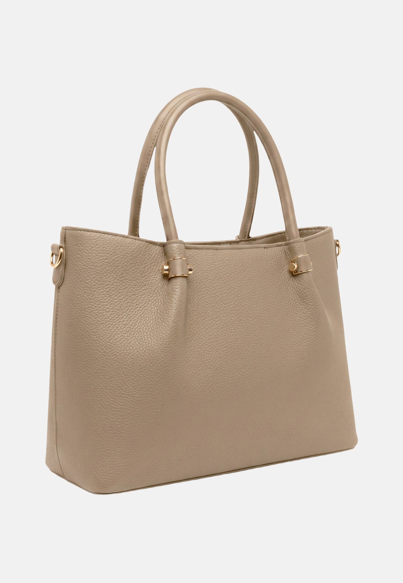 Borsa a Spalla in Pvc Verde Militare