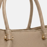 Borsa a Spalla in Pvc Verde Militare