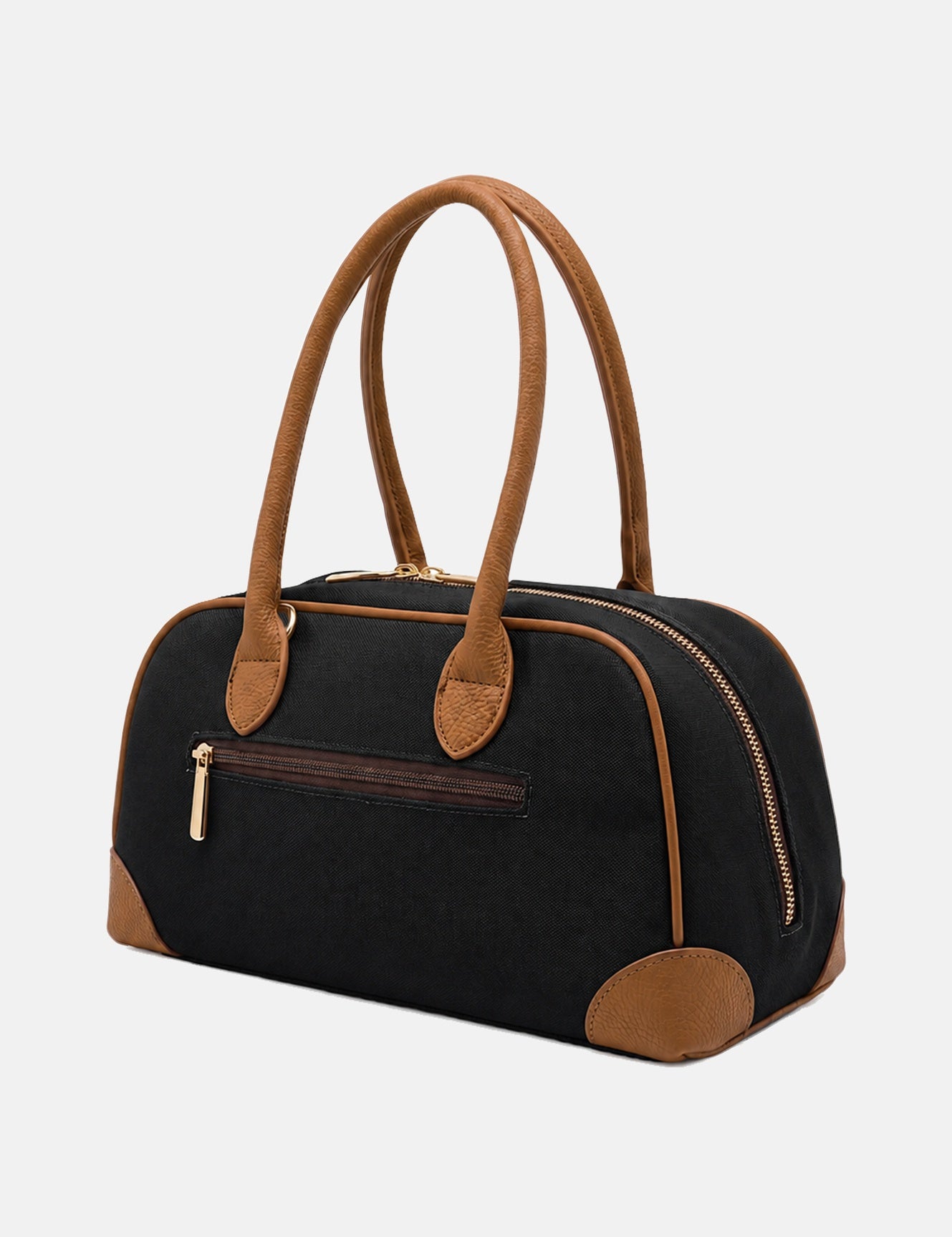 Borsa a Spalla in Pvc Nero