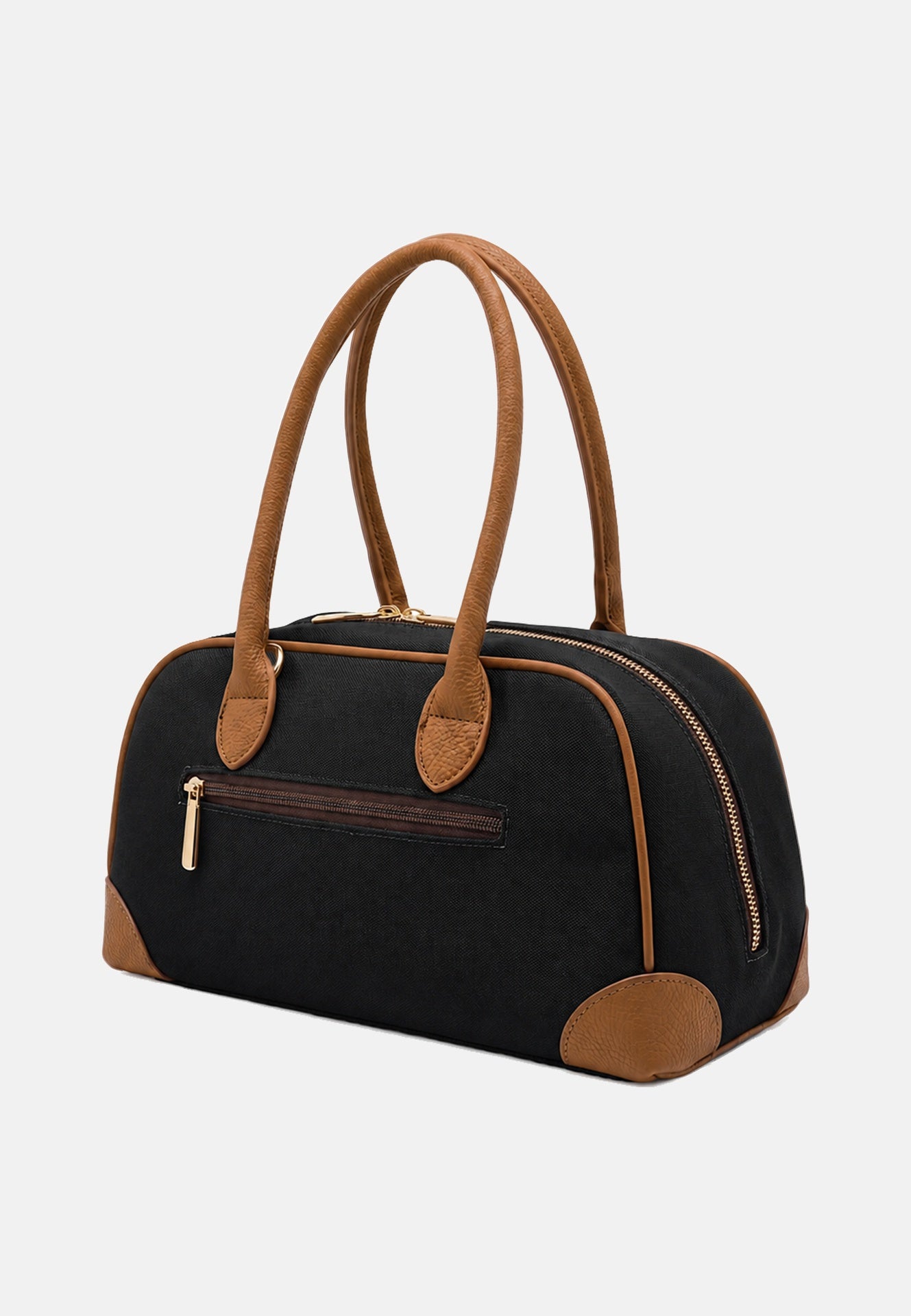 Borsa a Spalla in Pvc Nero