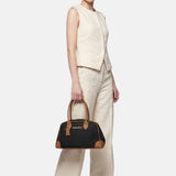 Borsa a Spalla in Pvc Nero