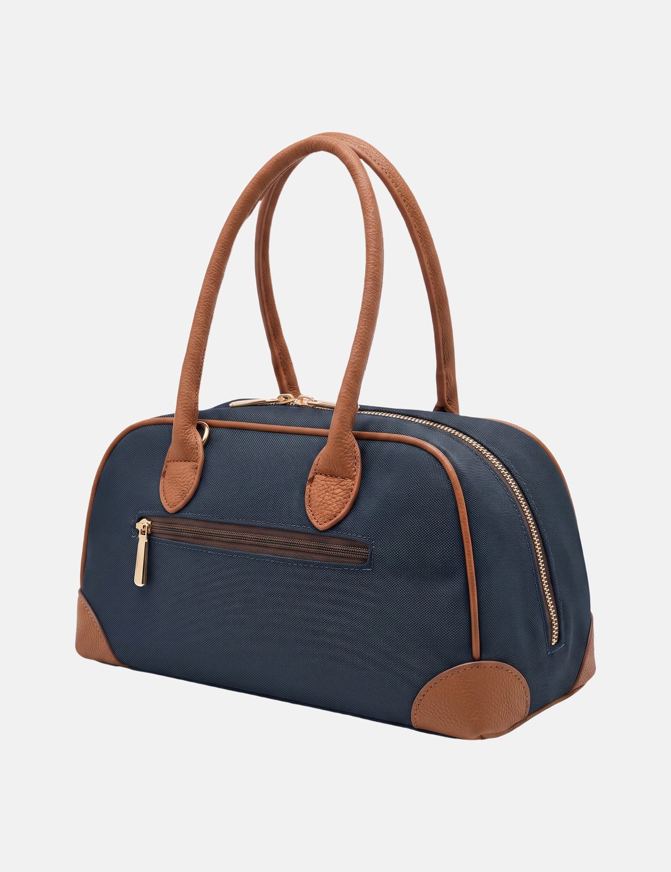 Borsa a Spalla in Pvc Blu Scuro