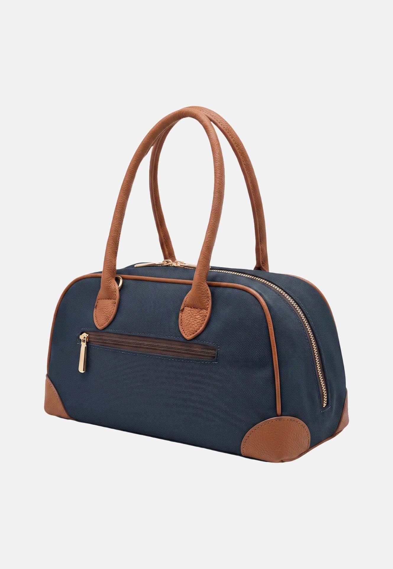 Borsa a Spalla in Pvc Blu Scuro