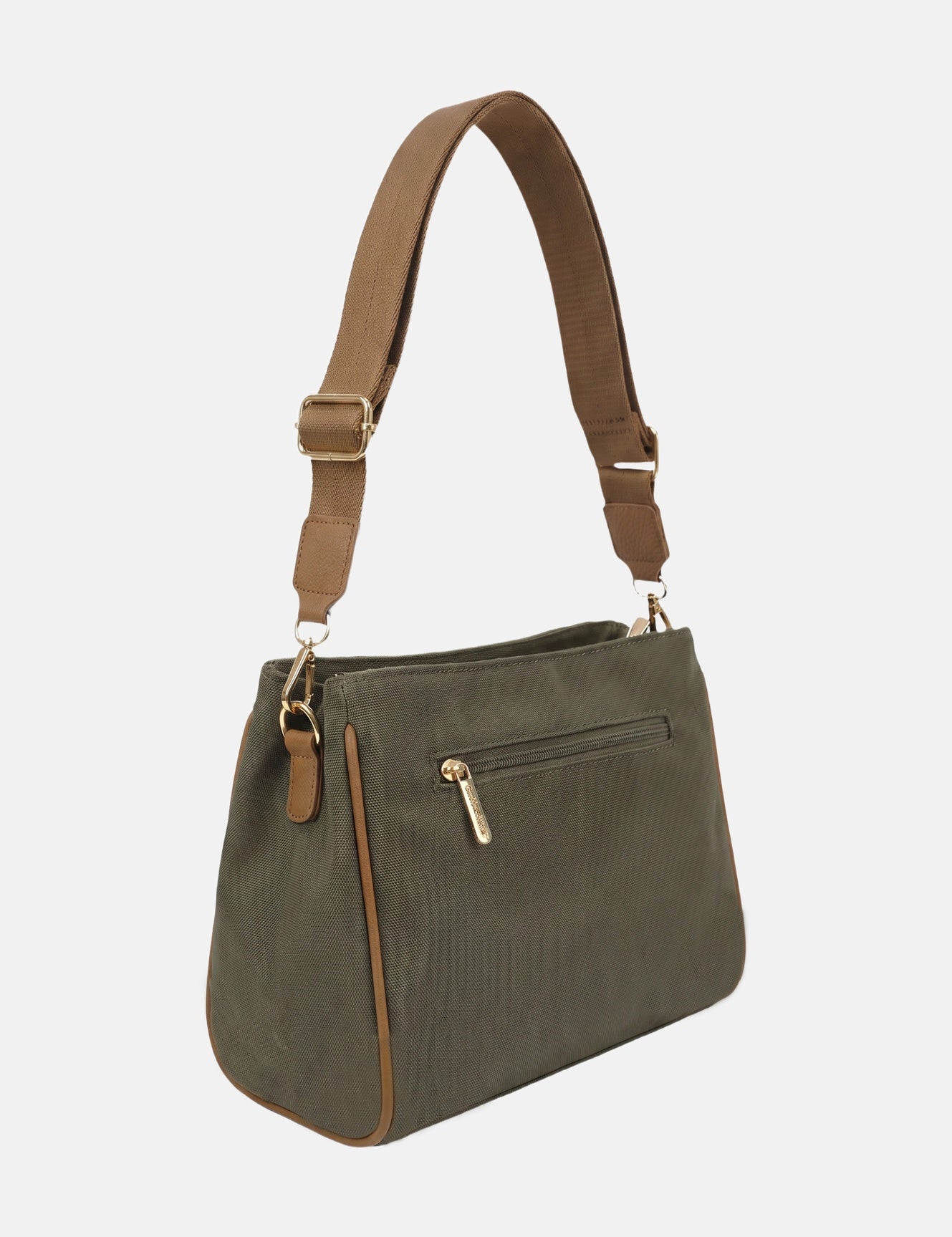 Borsa a Spalla in Pvc Verde