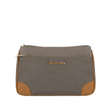 Borsa a Spalla in Pvc Verde Militare