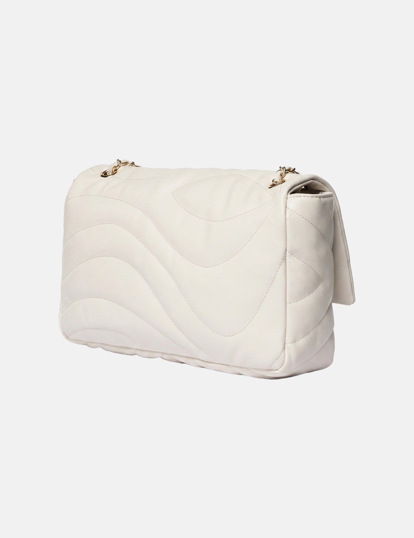 Borsa a Spalla in Pelle Vegana Panna
