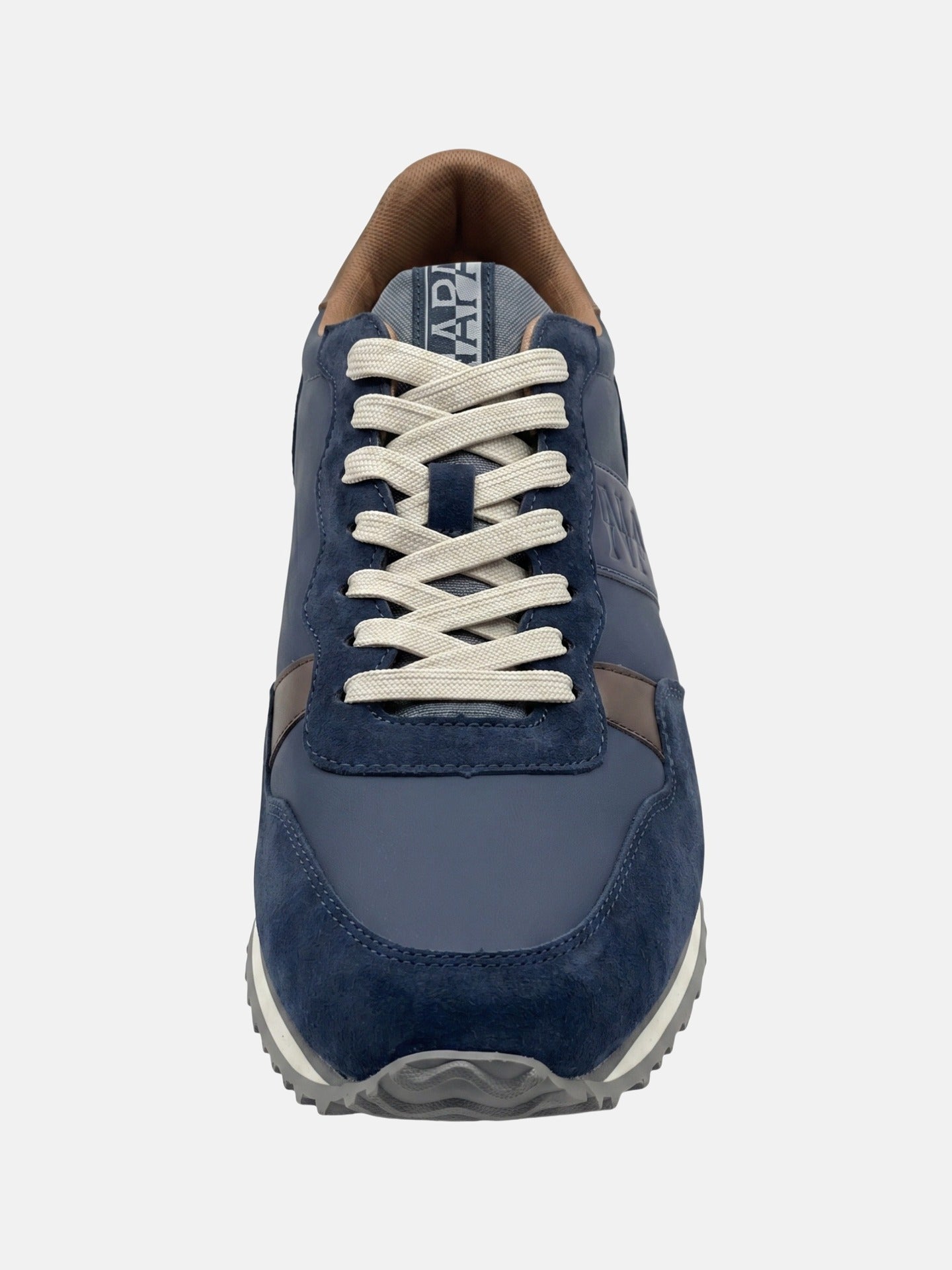 Sneakers Platform in Pelle Vegana Grigio