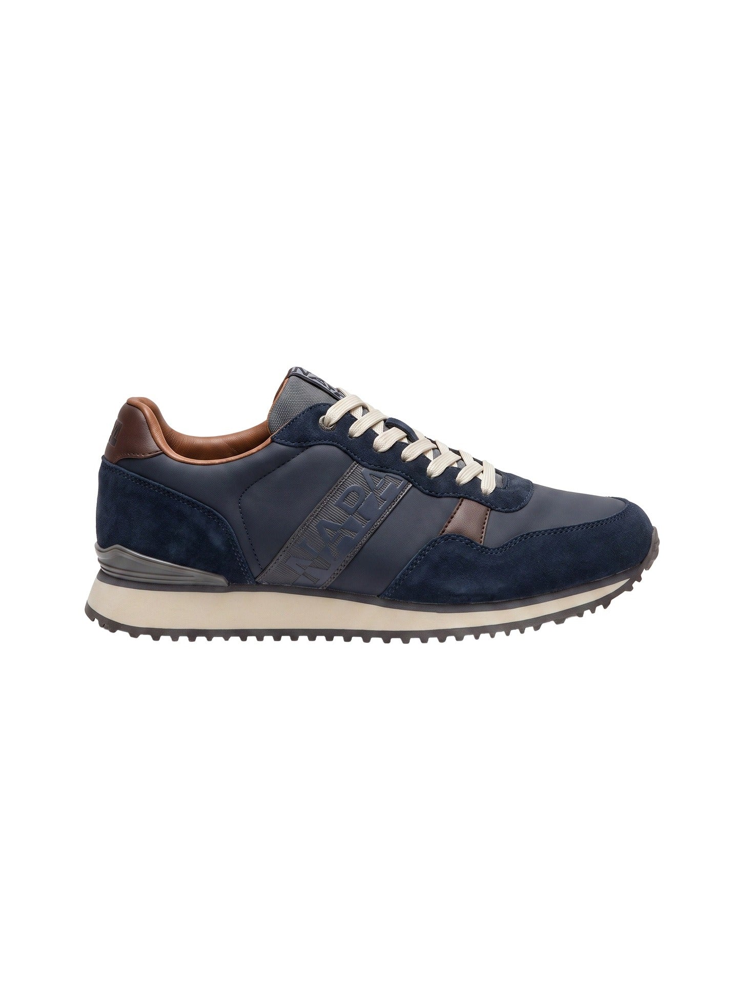 Sneakers Platform in Pelle Vegana Grigio