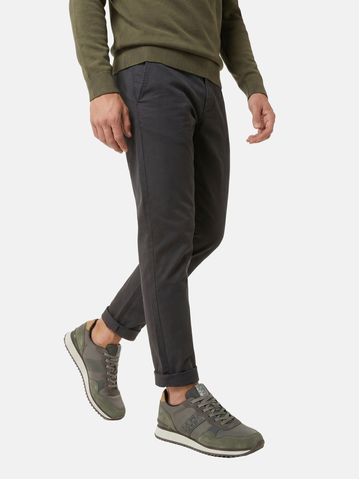 Sneakers Platform in Pelle Vegana Nero