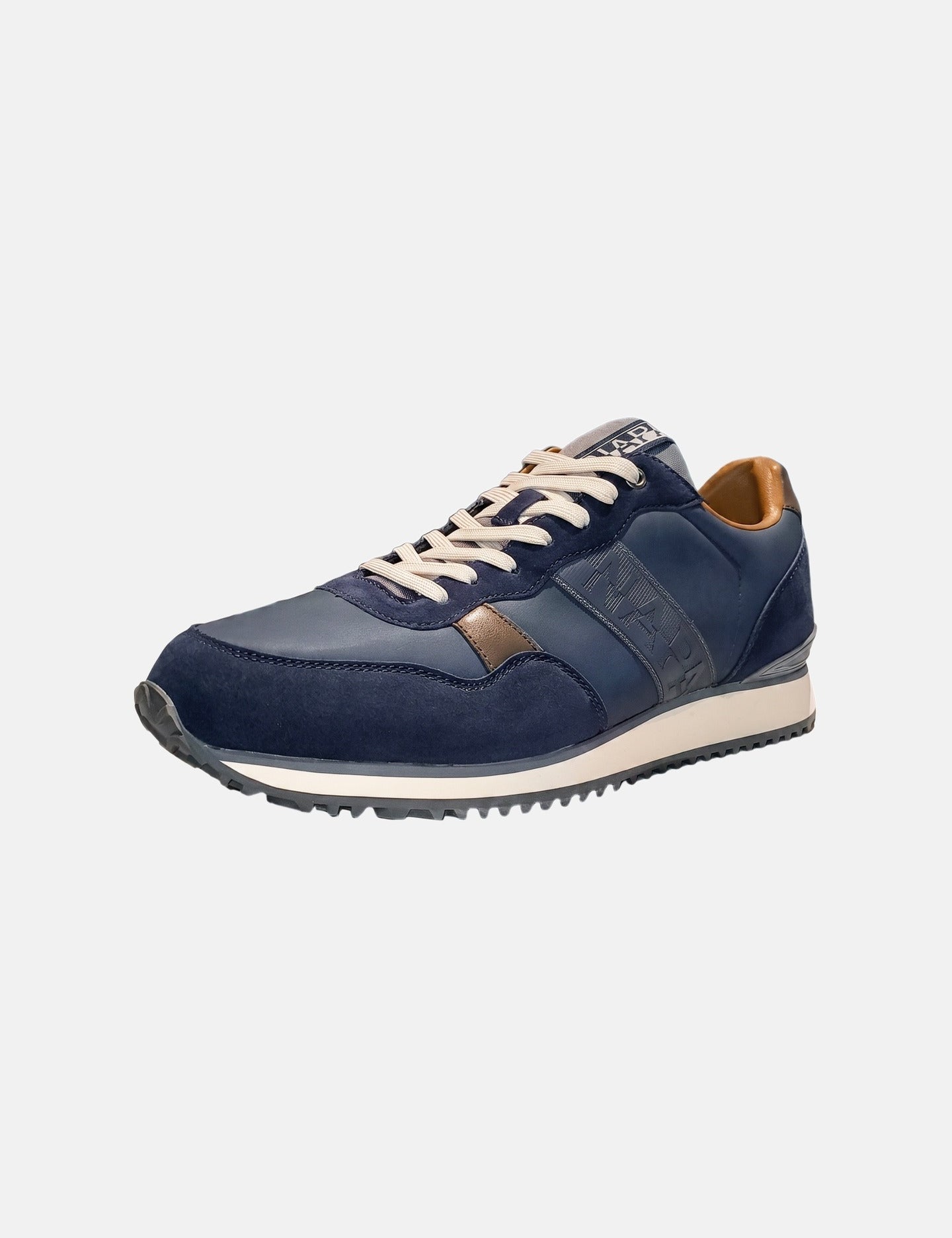 Sneakers Platform in Pelle Vegana Grigio