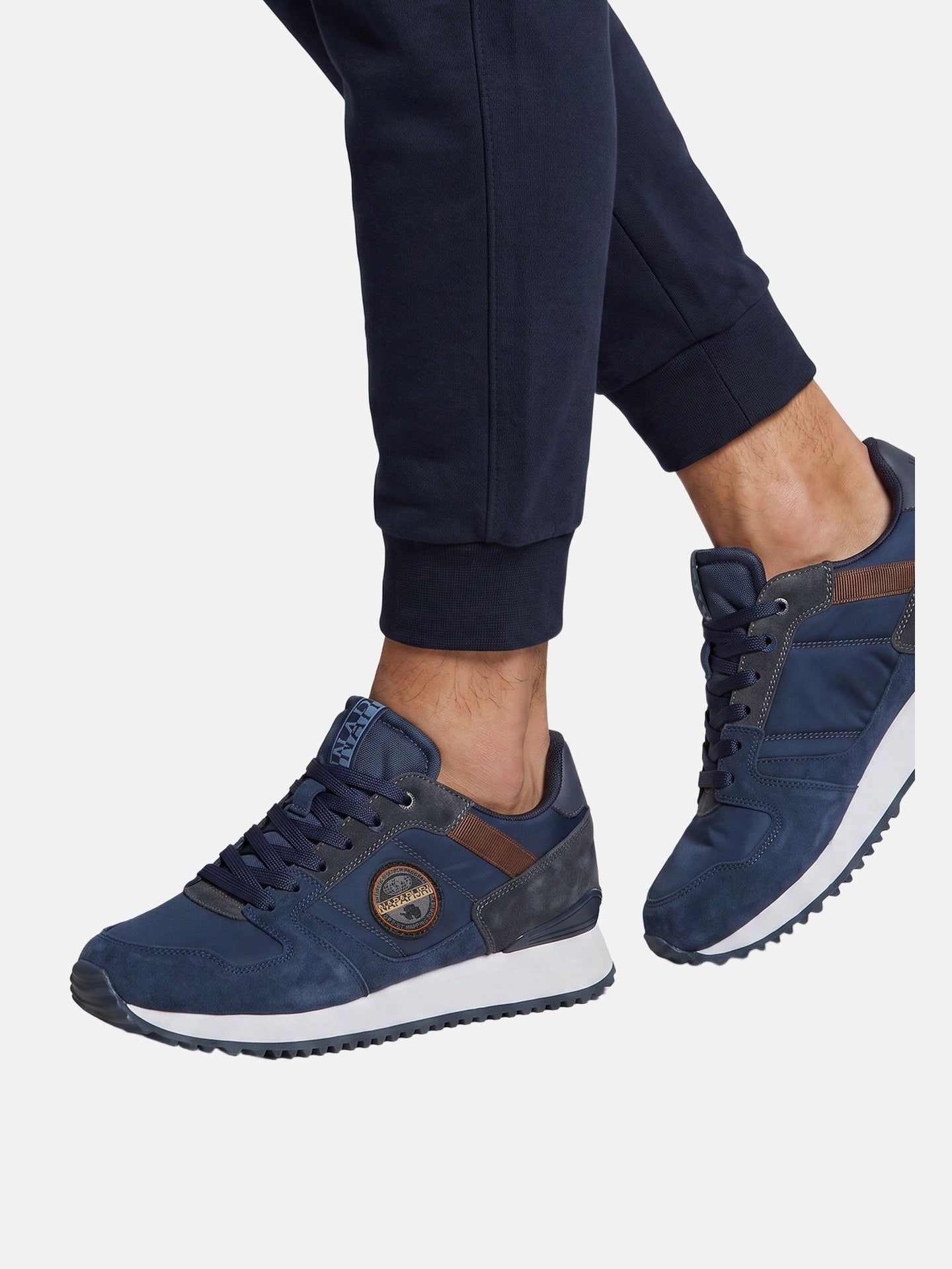Sneakers Platform in 60% Polyurethane 40% Polyester Grigio