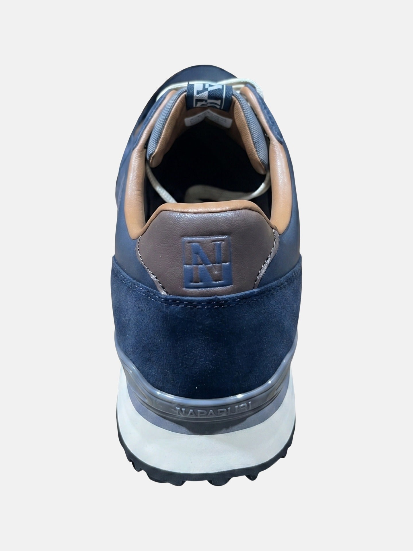 Sneakers Platform in Pelle Vegana Grigio