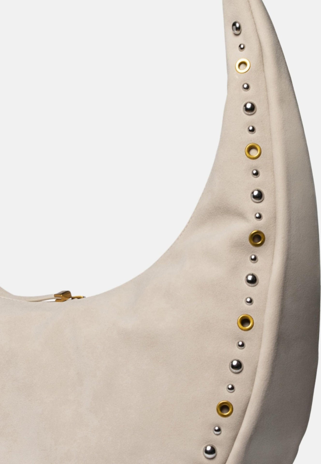 Borsa a Mano in Pelle Vegana Beige Scuro