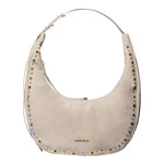 Borsa a Mano in Pelle Vegana Beige Scuro