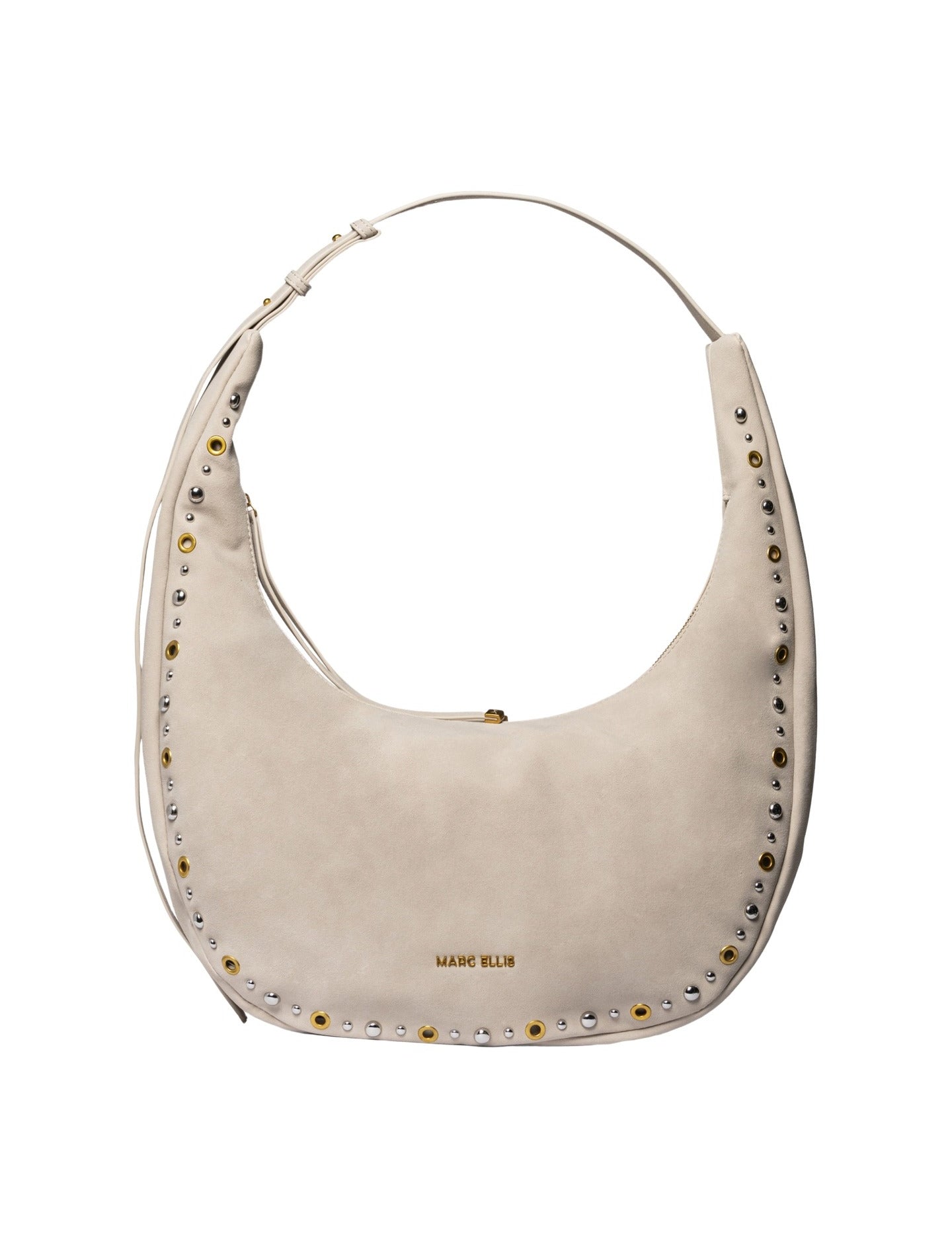 Borsa a Mano in Pelle Vegana Beige Scuro