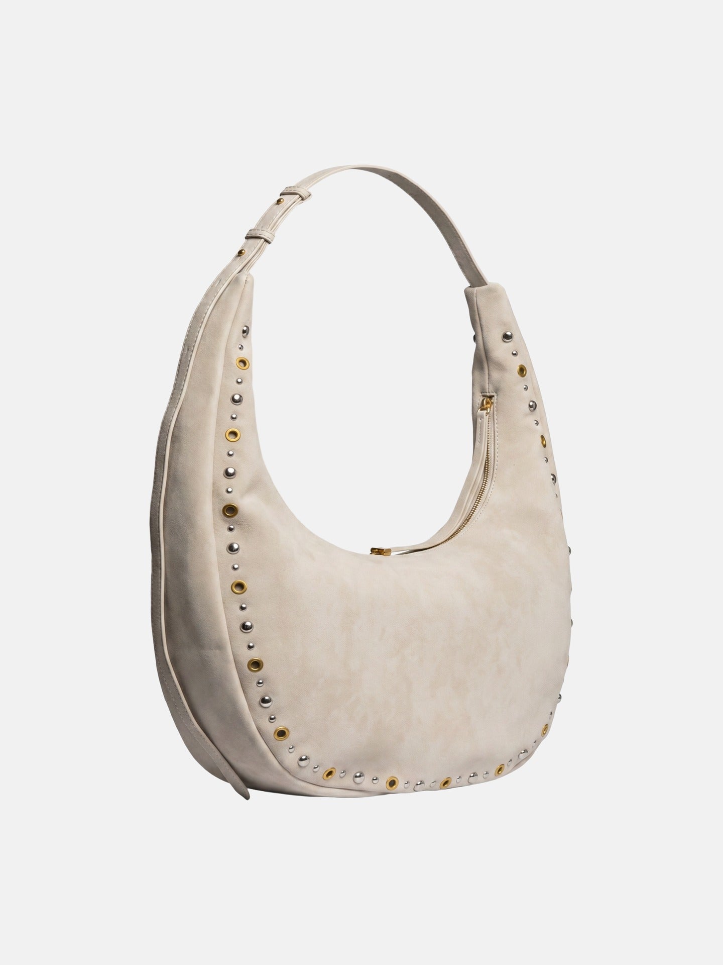 Borsa a Mano in Pelle Vegana Beige Scuro