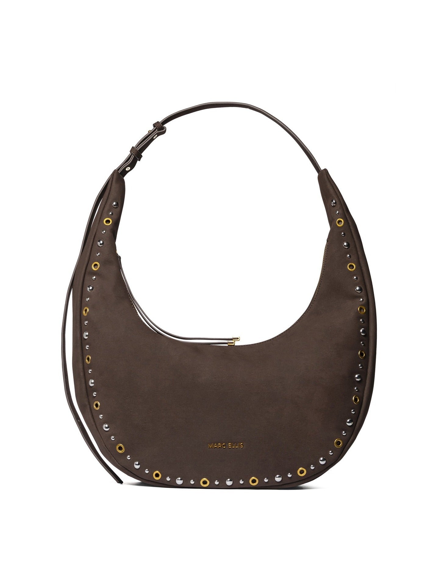 Borsa a Mano in Pelle Vegana Marrone