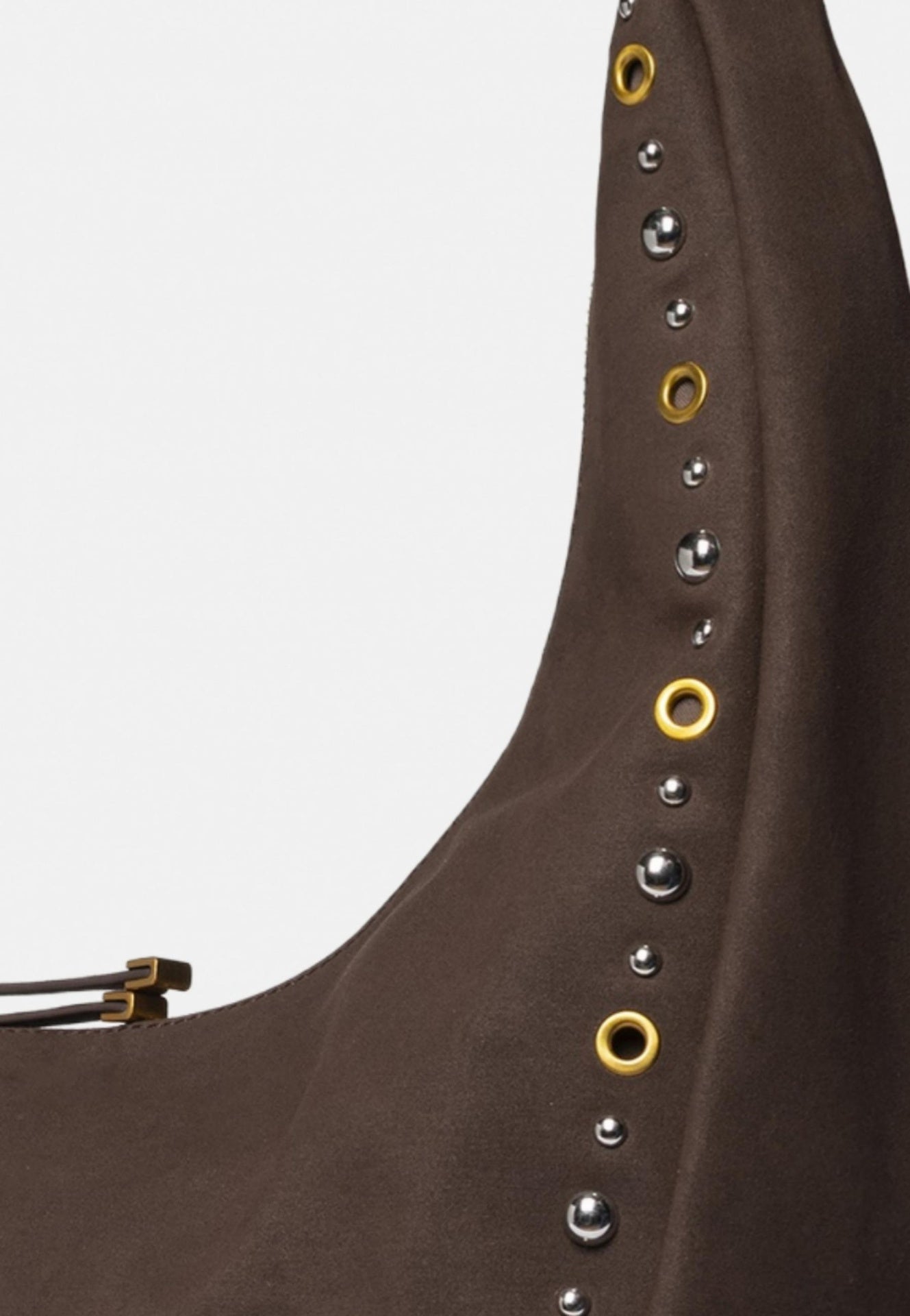 Borsa a Mano in Pelle Vegana Marrone