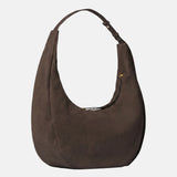 Borsa a Mano in Pelle Vegana Marrone