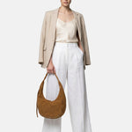 Borsa a Mano in Pelle Vegana Cognac