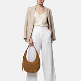 Borsa a Mano in Pelle Vegana Cognac