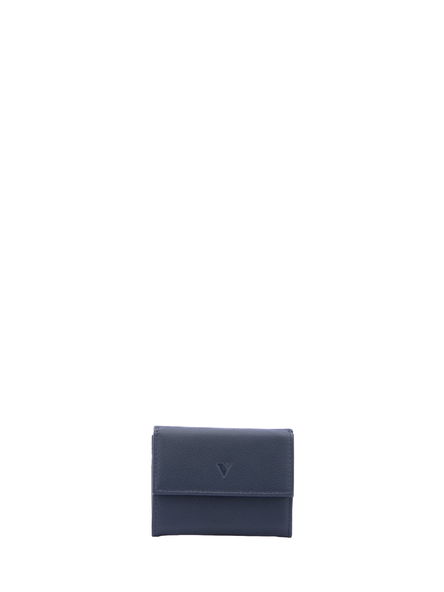 Portafoglio in Vera Pelle Blu