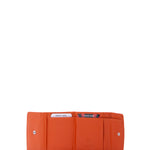 Portafoglio in Vera Pelle Arancione