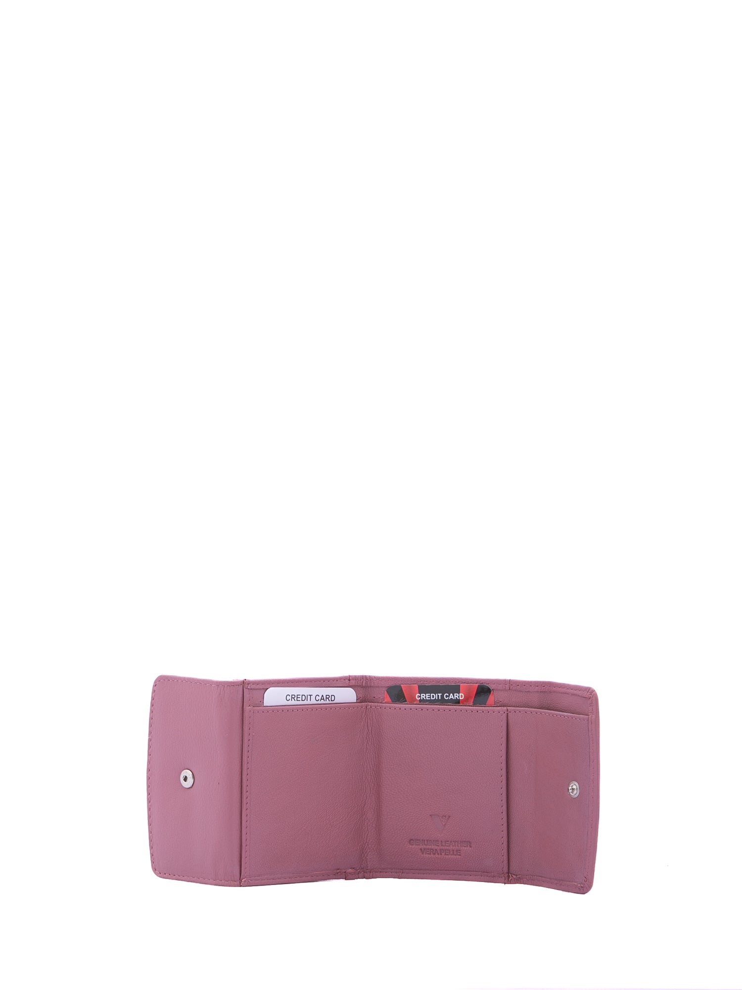 Portafoglio in Vera Pelle Rosa