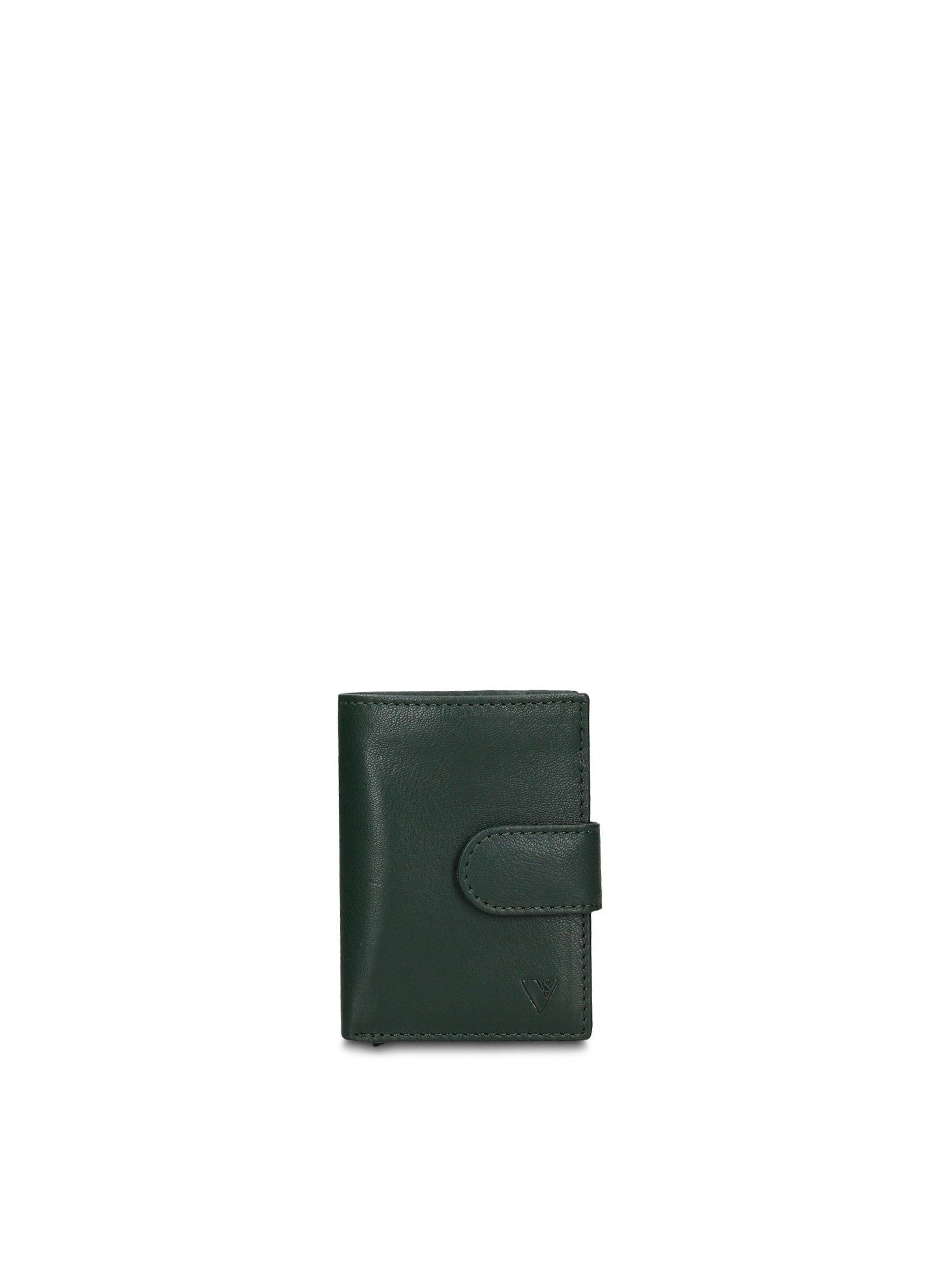 Portafoglio in Vera Pelle Verde Militare