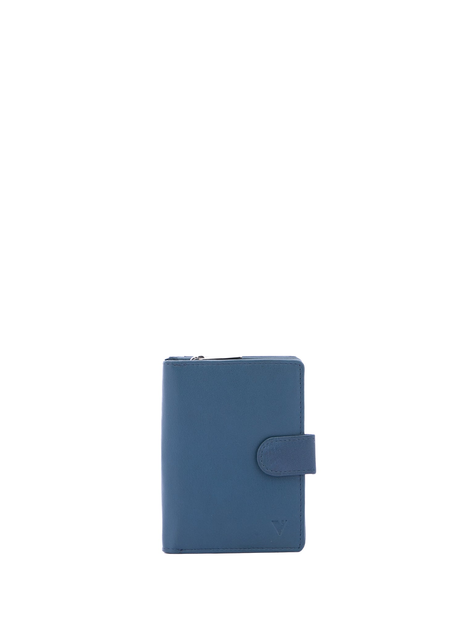 Portafoglio in Pelle Vegana Blu Jeans