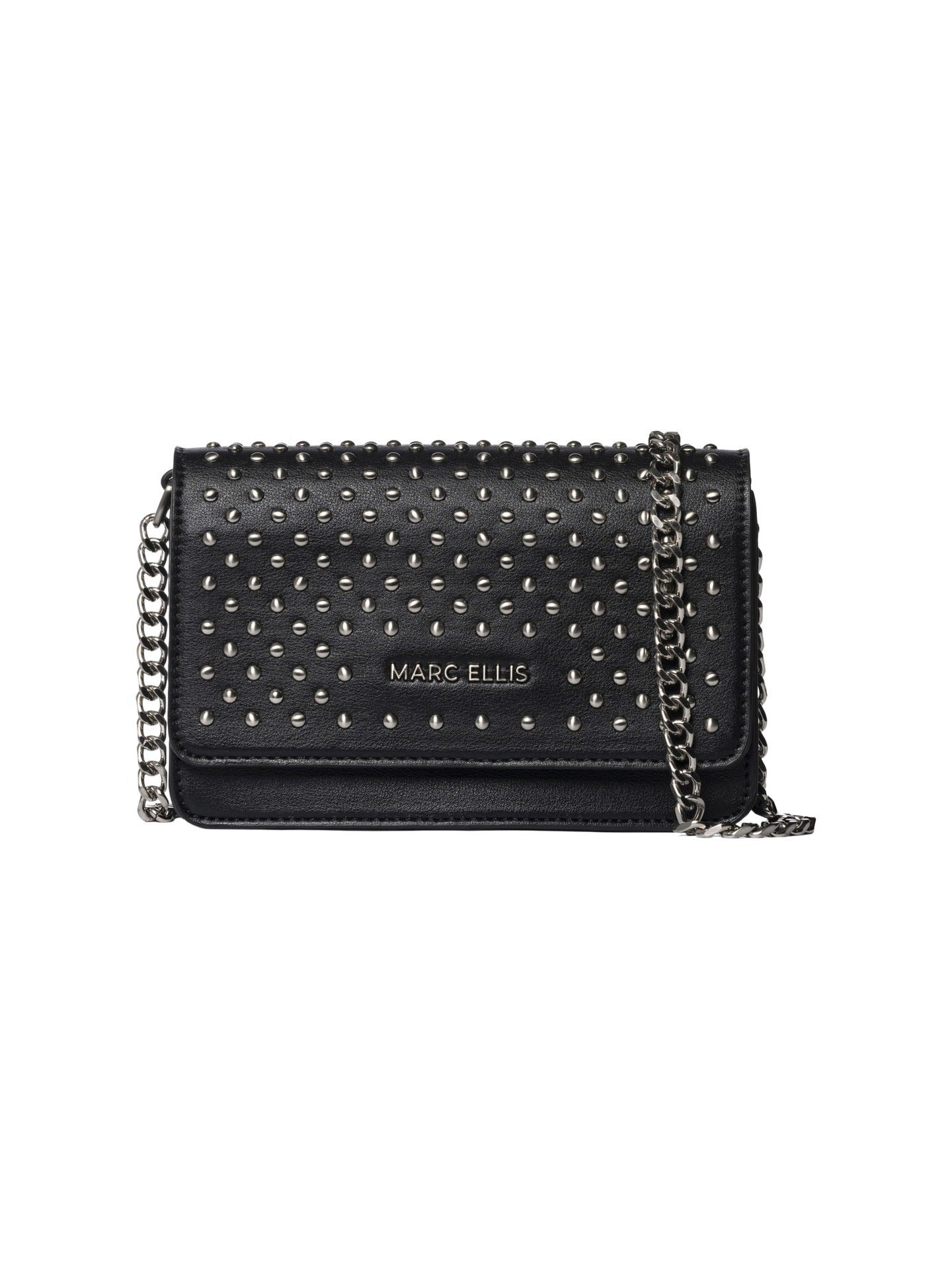 Borsa a Spalla in Pelle Vegana Nero