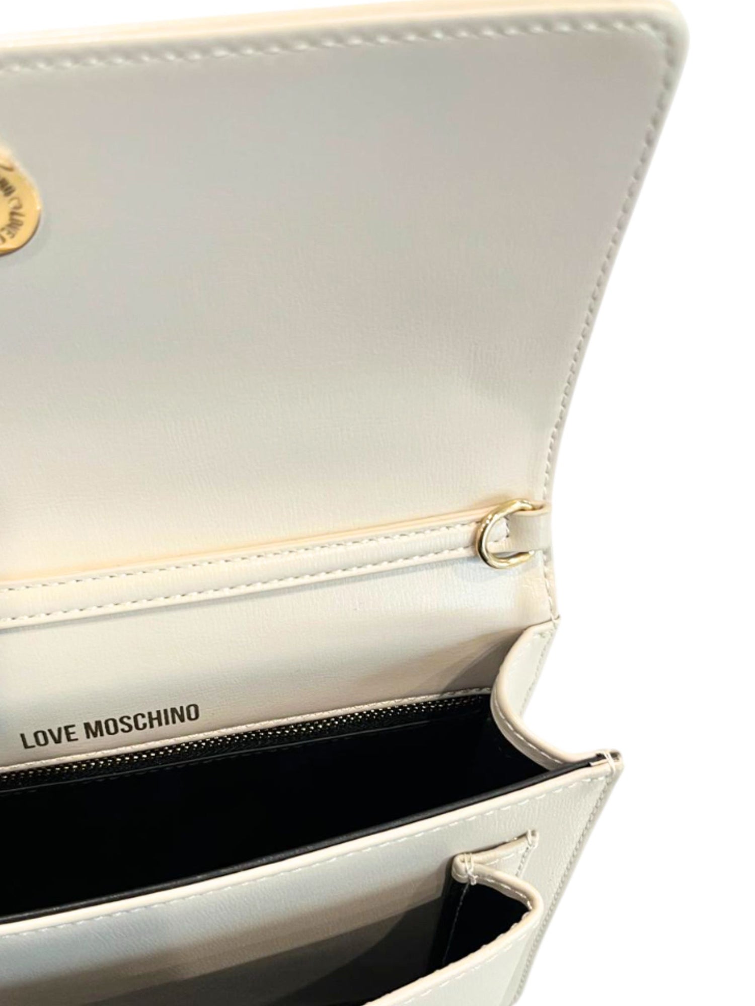 Borsa a Tracolla in Polyurethane Beige