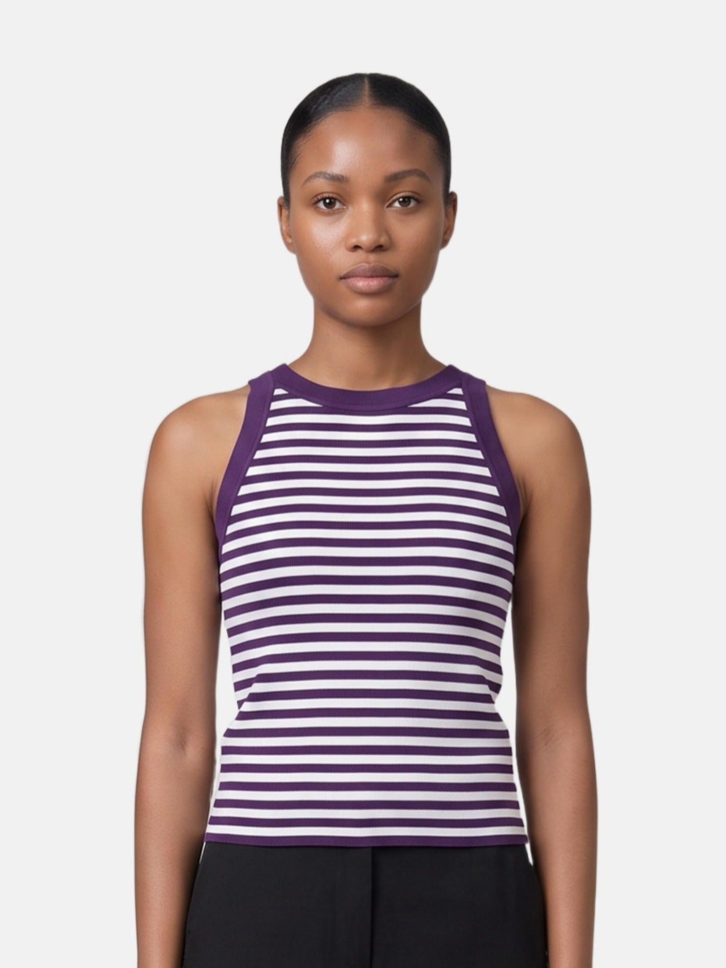 Top in 63% Viscosa 37% Poliammide Viola