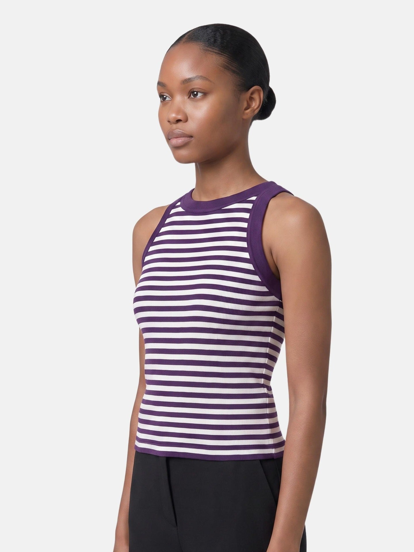 Top in 63% Viscosa 37% Poliammide Viola