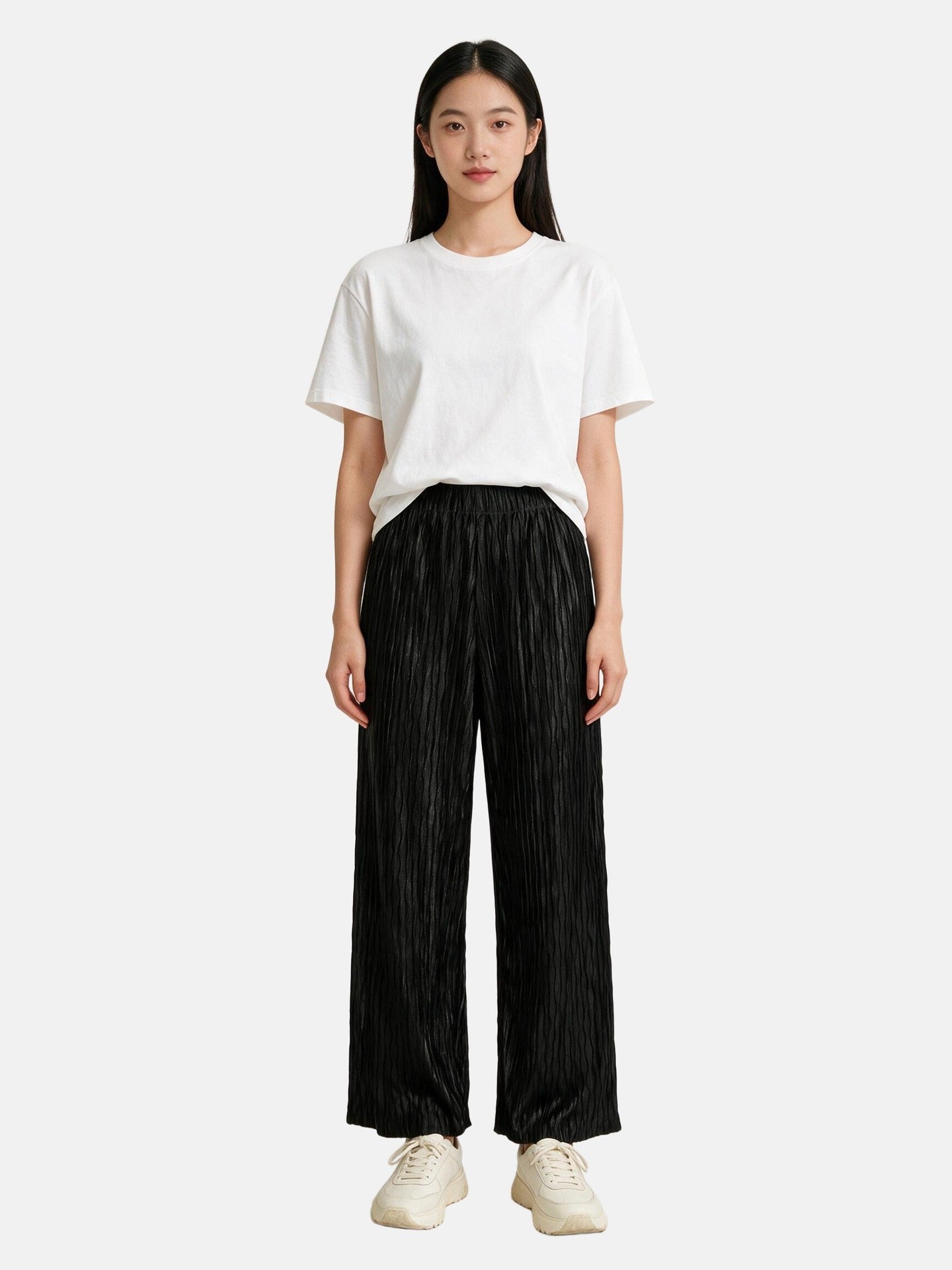 Pantaloni in Poliestere Nero