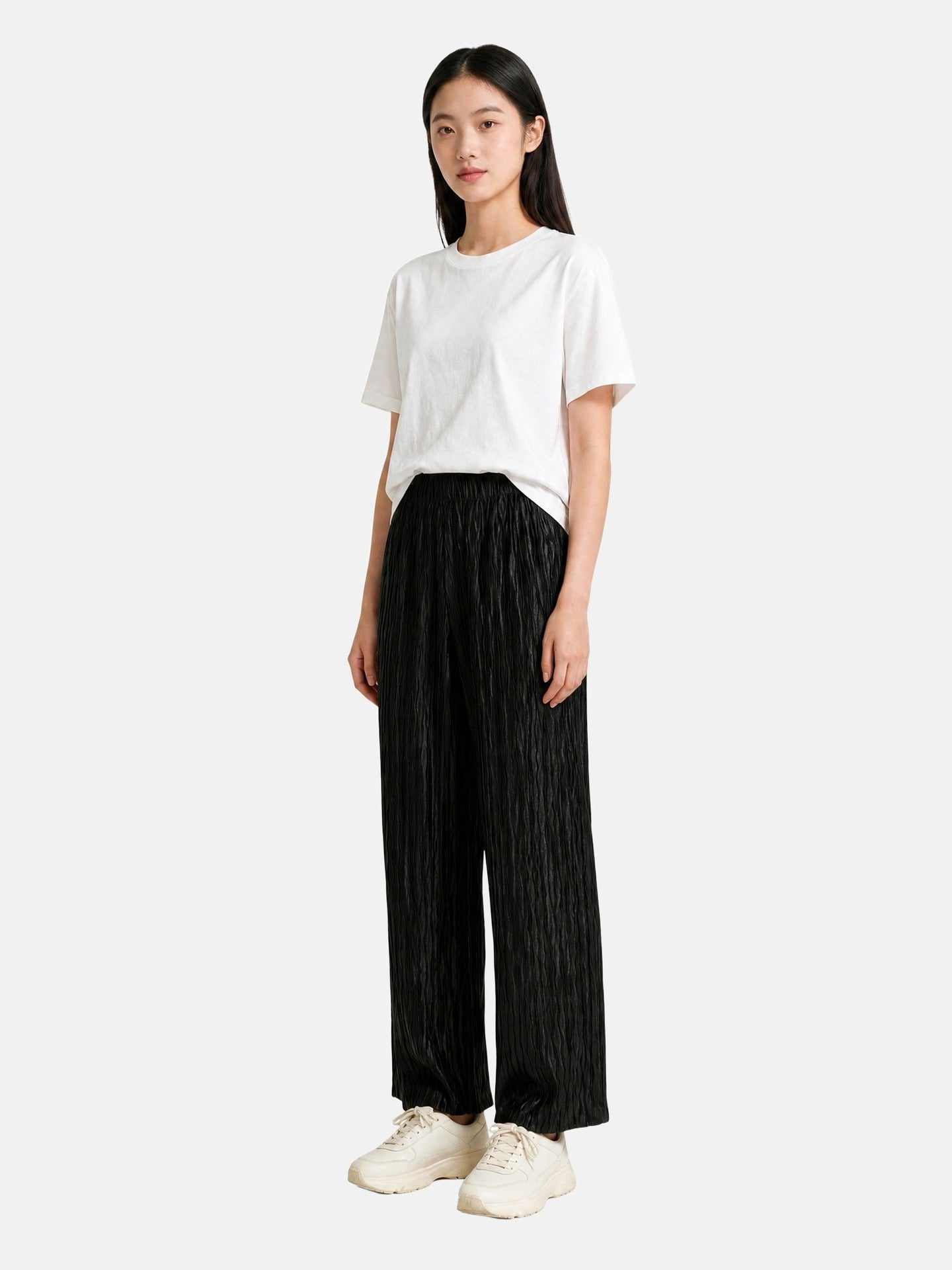Pantaloni in Poliestere Nero